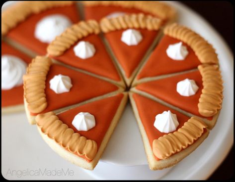 Pumpkin-Pie-Sugar-Cookies Pumpkin Pie Sugar Cookies, Pumpkin Sugar Cookies Decorated, I Know My Place, Pie Sugar Cookies, Know My Place, Rolled Sugar Cookie Dough, Slice Cookies, Pumpkin Spice Sugar Cookies, Spice Sugar Cookies