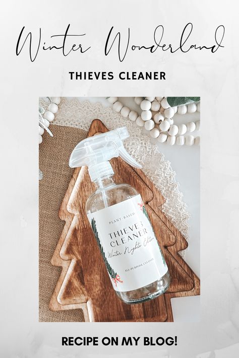 Thieves Throat Spray Recipe, Young Living Christmas Diffuser Blends, Theives Oil All Purpose Cleaner Diy, Young Living Cleaning Recipes, Thieves Diffuser Blend, Diy Thieves Cleaner, Thieves Cleaner Recipe, Young Living Christmas Spirit, Recipes Gift Ideas