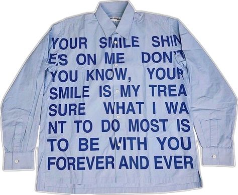 Junya Watanabe Poem, Comme Des Garcons Outfit, Cdg Shirt, Comme Des Garcons Shirt, Fire Fits, Junya Watanabe, Fashion People, T Shirts With Sayings, Printed Sweater