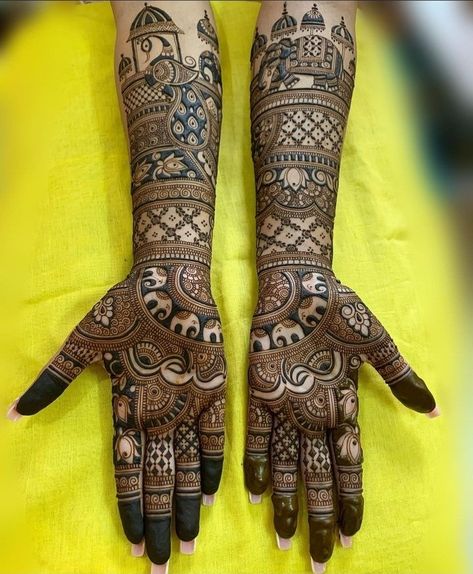 Full Hand Mehandi Designs Indian Bridal, Traditional Mhendi Design, Mehandi Designs For Hands For Bride, Mehendi Engagement Designs, Indian Bride Mehendi Designs, Mehendi Designs Bride, Traditional Mehndi Designs Indian Bridal, Bridal Mehendi Designs Hands Indian Weddings, Wedding Mehndi Designs Bridal Hands