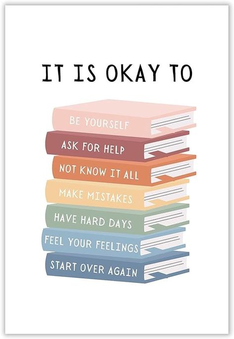 It's Okay To Not Be Okay Poster Teacher Gift Inspirational Quotes for Kids Canvas Art Boho Classroom Education Home Bedroom Dorm Wall Decor 16x24 Inch : Amazon.de: Home & Kitchen Its Okay Quotes, Boho Classroom, Kids Canvas Art, Inspirational Quotes For Kids, Classroom Quotes, Educational Wall Art, Dorm Wall Decor, Kitchen Art Prints, Dorm Walls