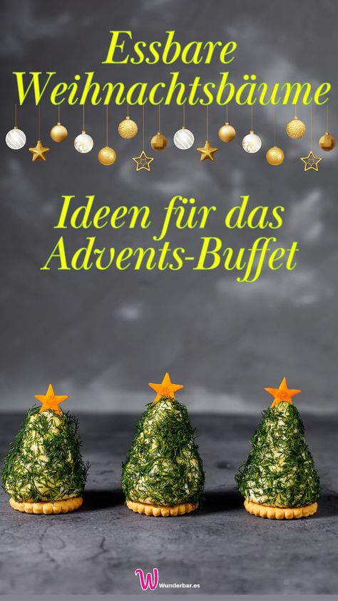 Appetitliche Ideen für Vorspeisen und Fingerfood zu Weihnachten. Alles in Form eines Weihnachtsbaums! Christmas Brunch Recipes, Christmas Brunch, Food Decoration, Christmas Dinner, Brunch Recipes, Finger Foods, Party Food, Christmas Food, Food And Drink