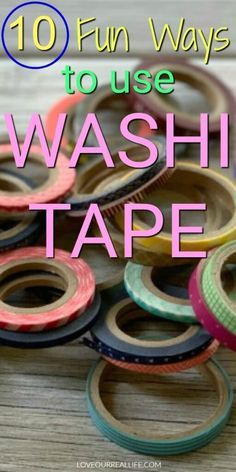 Diy Washi Tape Crafts, Washi Tape Uses, Basic Planner, Homemade Bookmarks, Washi Tape Projects, Diy Washi Tape, Easy Crafts For Teens, Washi Tape Cards, Tape Projects