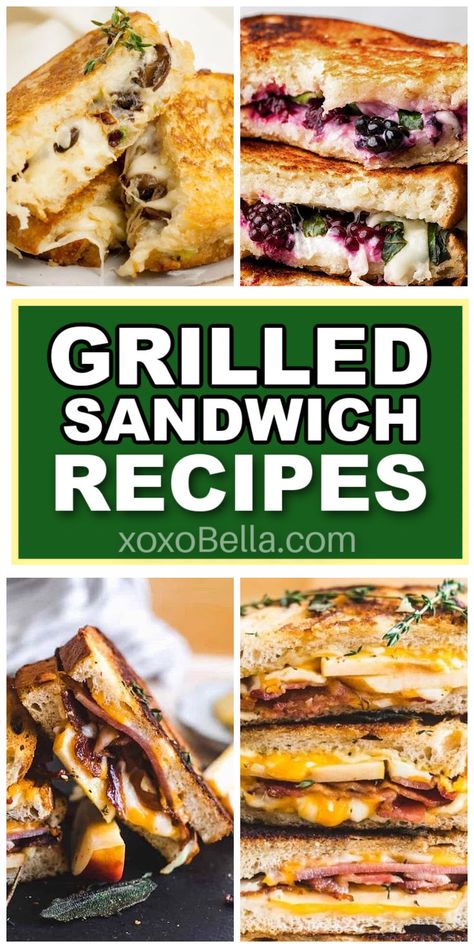 Grilled cheese sandwich recipe ideas Different Types Of Grilled Cheese, Deli Sandwiches Recipes, Grilled Cheese Sandwich Recipes, Spicy Grilled Cheese, Sandwich Recipes Panini, Yummy Grilled Cheese, Grilled Sandwich Recipe, Type Of Cheese, Grilled Sandwiches