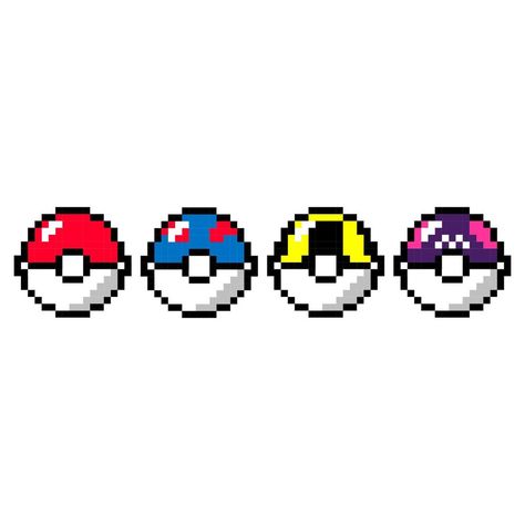 Pixel art retro 8 bit Poke Ball, from pokemon Pixel Heart Tattoo, 8 Bit Pixel Art, Pokemon Pixel Art, Pixel Tattoo, Pokemon Pixel, Pokemon Cross Stitch, Pixel Art Pokemon, Pokemon Ball, Poke Ball