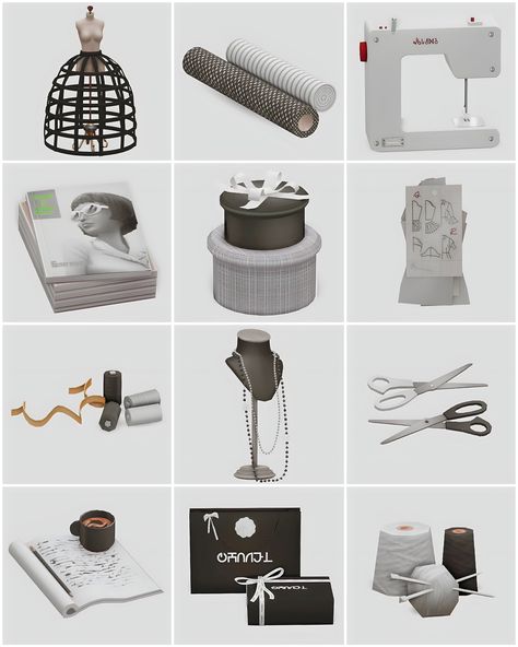 Sims 4 Aesthetic Makeup Artist CC Finds Sims 4 Cc Sewing Clutter, Sims 4 Cc Basic Furniture, Sims 4 Clothing Decor, Sims 4 Fashion Studio Cc, Alpha Clothes Sims 4, Sims 4 Cc Fashion Clutter, Sims 4 Cc Dyson, Sims 4 Cc Clothing Store, Sims 4 Clothing Store Build