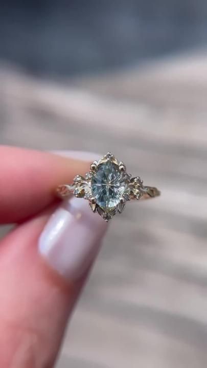 Fairy Core Ring, Starbrite Cut Sapphire, Starbrite Cut Ring, Fantasy Rings Engagement, Fairy Core Engagement Rings, Fairy Wedding Rings, Wedding Rings Fairy, Fantasy Engagement Rings, Aesthetic Engagement Ring