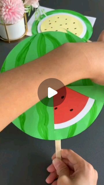 Watermelon Craft Preschool, Watermelon Crafts For Kids, Watermelon Craft, Watermelon Activities, Watermelon Crafts, Craft Preschool, Teacher Teaching, Education Kindergarten, Homeschool Preschool