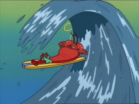 Larry The Lobster surfing Spongebob Surfing, Larry Lobster, Surf Meme, Spongebob Images, Larry The Lobster, Spongebob Characters, Spongebob Party, Mermaid Man, Pineapple Under The Sea