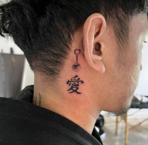 Follow Ctrlfell for more 🔥 Garra Symbol Tattoo, Gaara Symbol Tattoo, Garaa Mark Tattoo, Gaara Neck Tattoo, Garra Naruto Tattoo, Gara Tattoos Naruto, Garra Tattoo, Gaara Tattoo, Graphic Tattoos