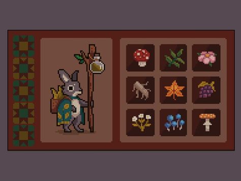 Pixel Inventory, Pixel Art Inventory, Pixel Art Assets, 2d Pixel Character Sprite, Tavern Pixel Art, 2d Game Character Sprites Pixel Art, Pixel Game, Pixel Games, Pixel Art Games