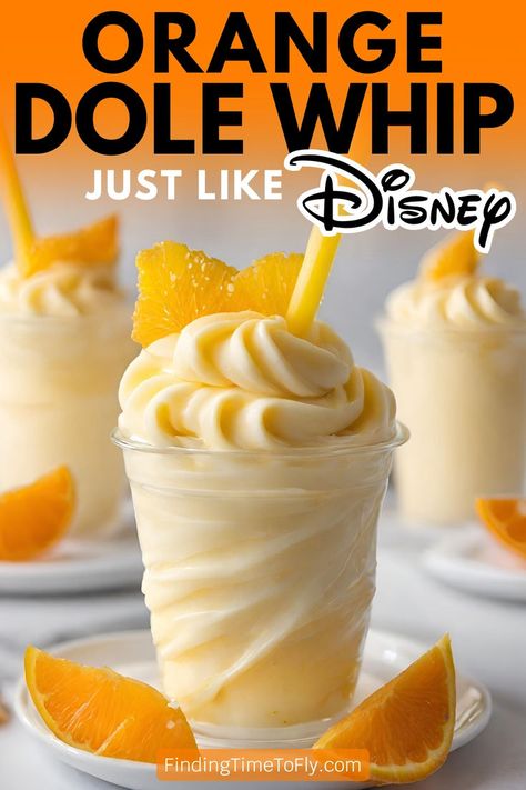 Kids Snacks For Summer, Hot Summer Food Ideas, Orange Dole Whip Recipe, Sweet Drink Recipes Nonalcoholic, Pineapple Summer Drinks, How To Make Dole Whip, Snacks For A Hot Day, Cherry Dole Whip Recipe, Healthy Recipes That Actually Taste Good