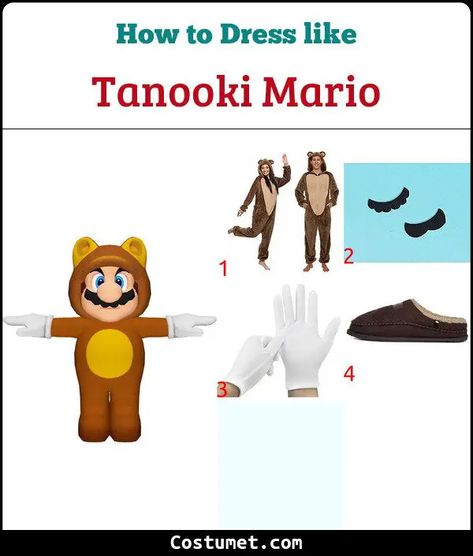 Tanooki Mario Costume from Super Mario for Cosplay & Halloween 2023 Tanooki Mario Costume, Mario Halloween Costumes, Mario Halloween, Super Mario Costumes, Fake Mustache, Mario Costume, Fake Mustaches, Raccoon Dog, Mario Games