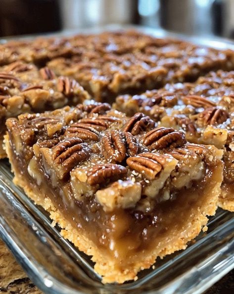 Indulge in Lazy Girl Pecan Pie Bars: quick, crunchy, and perfectly sweet! Ideal for effortless holiday treats. #EasyDessert #PecanPie #HolidayBaking #QuickTreats Apple Pecan Pie Bars, Pecan Pie Bars Recipe Graham Crackers, Lazy Pecan Bars, Lazy Girls Pecan Pie Bars, Pecan Pie Bars With Graham Cracker Crust, Pecan Pie Bars With Cake Mix Crust, Brownie Pecan Pie Bars, Peacon Bars, Lazy Girl Pecan Bars