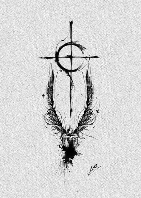 Here is a cool tattoo for the faithful! Being devout does not mean that you can’t be fashionable. You can tattoo some unique illustration on your inconspicuous body part. This tattoo sketch featuring a subtle cross and abstract angel would be a good starter choice!

#TattooSketches
#InkInspiration
#DrawingTattoos
#TattooDesigns
#SketchYourInk
#TattooArtists
#TattooIdeas
#CreativeInk
#InkArt
#TattooDrawings Faith Cross Tattoos, Chest Tattoo Sketches, Cool Cross Tattoos, Sketch Drawing Ideas, Can Tattoo, Angel Back Tattoo, Unique Cross Tattoos, Chest Tattoo Drawings, Stencil Graffiti