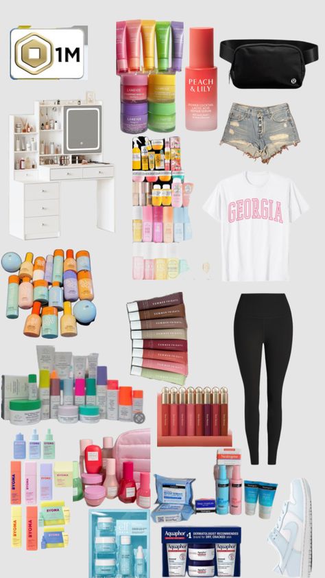 Christmas wishlist!! which is robux, vanity, all skincare brands on there, clothes, lululemon, and nike!! hope u enjoy❤️(edit: i meant to put uggs on there to!!) Clothes Lululemon, Skincare Brands, Cracked Skin, Summer Fridays, Christmas Wishlist, Things To Buy, Georgia, Vanity, Repair