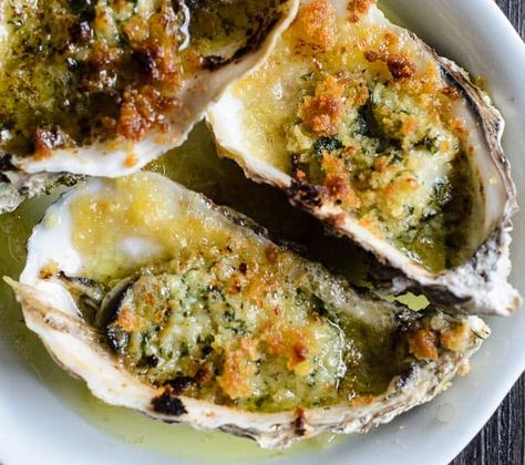 Oyster Toppings, Chargrilled Oysters Recipe, Baked Oyster Recipes, Oyster Recipe, Mrs Rachel, Crab Bake, Fish Casserole, Easy And Quick Recipes, Oyster Roast