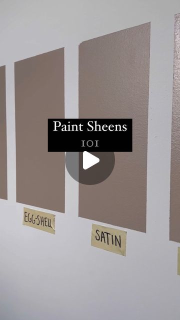 Paint Flat Vs Eggshell Vs Satin, Best Sheen For Walls, Satin Finish Paint Walls, Different Sheens Of Paint, Eggshell Vs Semi Gloss Paint, Ensuite Paint Colours, Egg Shell Wall Paint, How To Test Paint Colors On Wall, Eggshell Vs Flat Paint