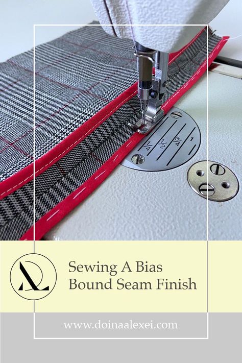 Bias Binding Seam, How To Sew Bias Binding, Sewing Methods, Clothing Construction, Sewing Organizer, Sewing Club, Jedi Costume, Fashion Technology, Sewing Alterations