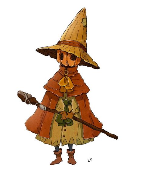 Dnd 5e Character Art, Scarecrow Character Design, Witch Ocs, Character Art Ideas, Halloween Sketchbook, Pathfinder Character, Arte Inspo, Creature Concept, Sketchbook Drawing