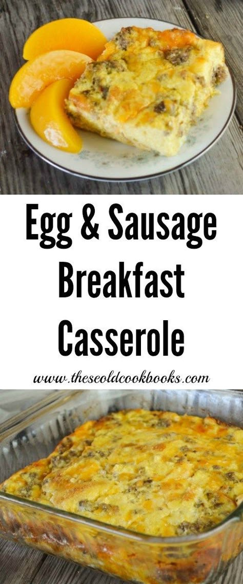 Egg And Sausage Breakfast Casserole, Egg And Sausage Breakfast, Stuffing Sausage, Sausage Egg Breakfast Casserole, Sausage Egg Bake, Egg And Sausage, Breakfast Casserole With Bread, Sausage Egg Casserole, Sausage Breakfast Casserole