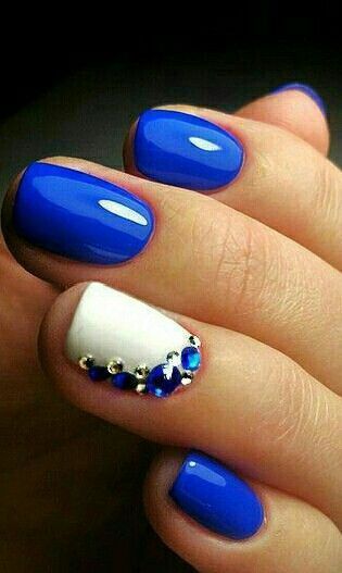 Blue wedding nails! Nail Art Mariage, Nail Art Bleu, Blue Wedding Nails, Blue Nail Art, Her Nails, Nails Blue, Blue Nail Designs, Wedding Nails Design, Super Nails