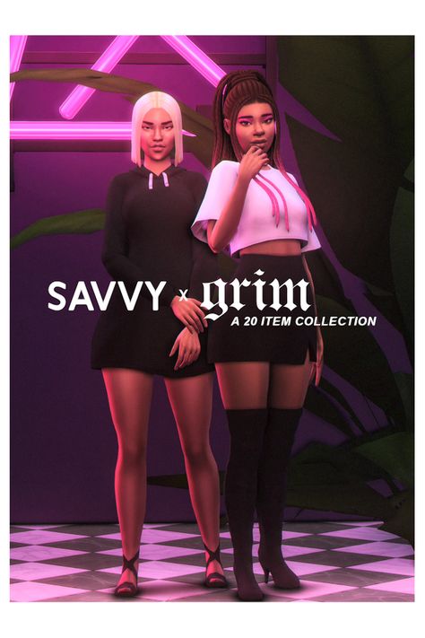 SAVVY X GRIM | grimcookies on Patreon Grimcookies Sims 4, The Sims 4 Pack, Cc Packs, Sims 4 Mm, Sims 4 Cc Packs, Sims4 Cc, Sims 4 Cas, Cc Sims, Sims 4 Cc Finds