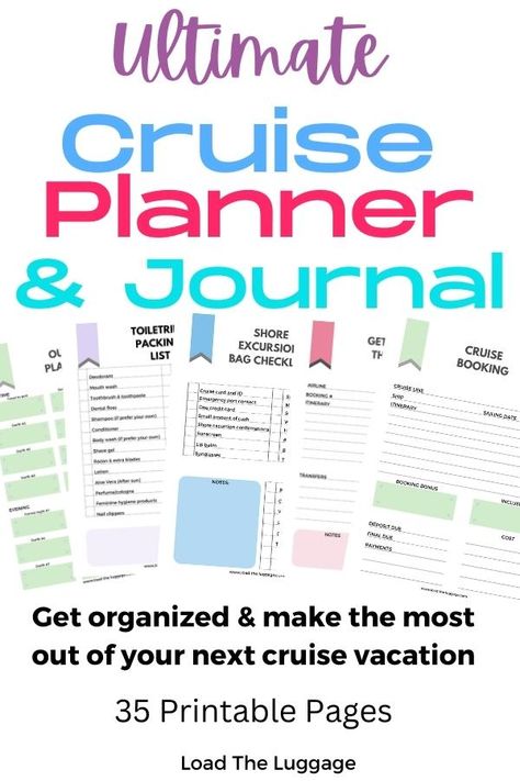 Cruise Itinerary Template, Cruise Travel Journal, Cruise Packing Checklist, Itinerary Template Free, Cruise Planner, Cruise Checklist, Carnival Cruise Tips, Cruise Activities, Cruise Packing Tips