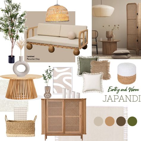 View the Earthy and Warm Japandi Interior Design Mood Board and more designs by nooreenmulk on Style Sourcebook. Products Include: Bamboo Dome Pendant Light, Peruvian Clay, Retro Bianco tile, Boho Abstracts | White Lines I - Art Print, Arlo Vase Japandi Boho Interiors, Earthy Mood Board, Japandi Mood Board, Bamboo Dome, Style Sourcebook, Estilo Japandi, Japandi Home Decor, Japandi Interior Design, Japandi Interiors