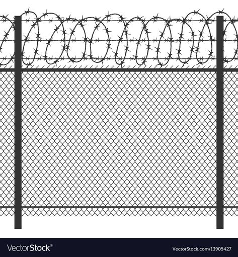 Gangstar Vibe, Fence Drawing Easy, Security Illustration, Fence Drawing, Prison Drawings, Barbed Wire Fence, Razor Wire, Barbed Wire Fencing, Tupac Quotes