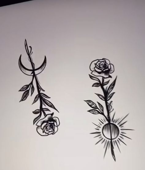 Matching Leaf Tattoos, Tattoo For Hip, Matching Opposite Tattoos, Bestie Tats, Niece Tattoo, Bestie Tattoos, Violet Tattoo, Cousin Tattoos, Maching Tattoos