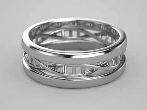 Dna Ring, Helix Ring, Ring Ring, Accessories Jewelry, Beautiful Rings, Jewelry Inspiration, Wedding Bands, Jewelry Box, Mens Jewelry