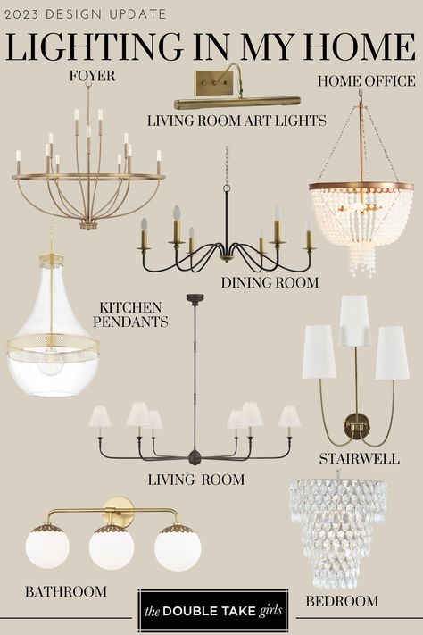 Open Floor Plan Lighting Fixtures, Traditional Home Lighting, Whole House Lighting Plan Modern, Transitional Living Room Lighting, Timeless Kitchen Light Fixtures, How To Coordinate Light Fixtures, Coordinated Lighting Fixtures, Whole Home Lighting Plan, Open Floor Plan Lighting Combinations