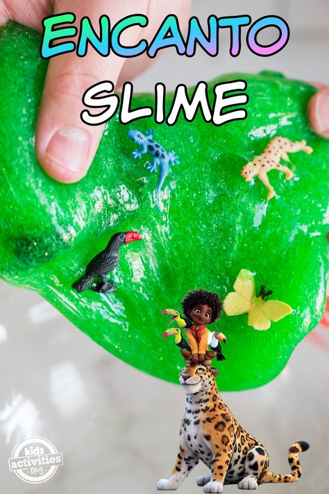 Let's Make Easy Encanto Slime for Kids | Kids Activities Blog Slime Kids, We Don't Talk About Bruno, Summer Camp Art, Toddler Projects, K Crafts, Slime For Kids, When You Are Happy, Clear Glue, Toilet Paper Roll Crafts