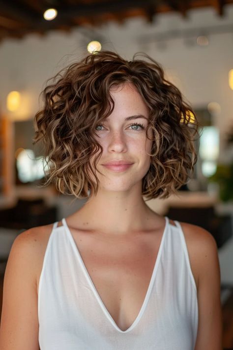 37 Cutest Curly Bobs Hairstyles to Embrace Your Natural Texture Medium Length Curly Hairstyles Natural, Haircut Inspiration Short, 90s Bob With Bangs, Haircuts For Fine Curly Hair, Short Curly Bobs, Curly Angled Bobs, Bobs Hairstyles, Curly Bobs, Bob Haircuts For Fine Hair