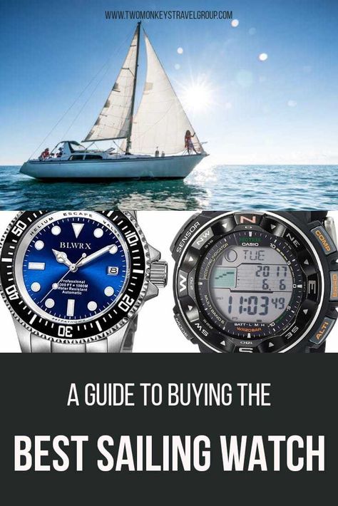 Nowadays, sailing watches not only provide epic functions but can also be fashionable. Sailing is supposed to have much contact with water, so you need a water-resistant gadget, and watches aren’t an exception. Before you decide to buy a sailing watch, several things below have to be considered. Sailing Watch, Sailing Fashion, Gifts For Boaters, Altimeter, Military Personnel, High Water, Water Activities, Dive Watches, Travel Advice