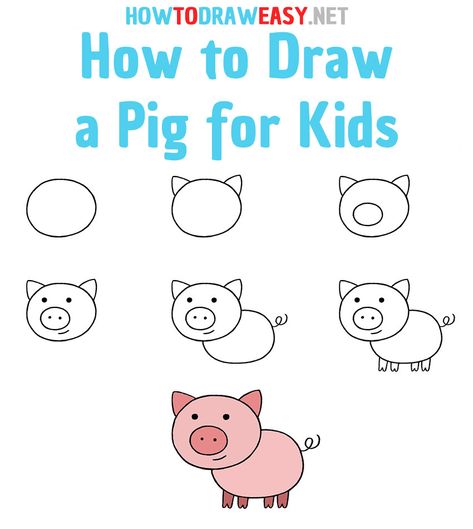 #StepbyStep #Drawing #Draw #Animals Learn To Draw Animals, How To Draw Preschool, Simple How To Draw Step By Step, Easy Draw Animals, How To Draw Farm Animals, How To Draw Simple Things, Easy To Draw Farm Animals, Drawing For Preschoolers, Drawing For Preschool