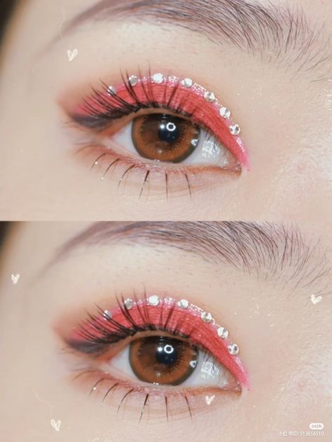 Bold Lipstick Makeup, Concert Makeup, Cute Eye Makeup, Korean Eye Makeup, Makeup Artist Tips, Ethereal Makeup, Red Makeup, Beautiful Eye Makeup, Eye Makeup Designs