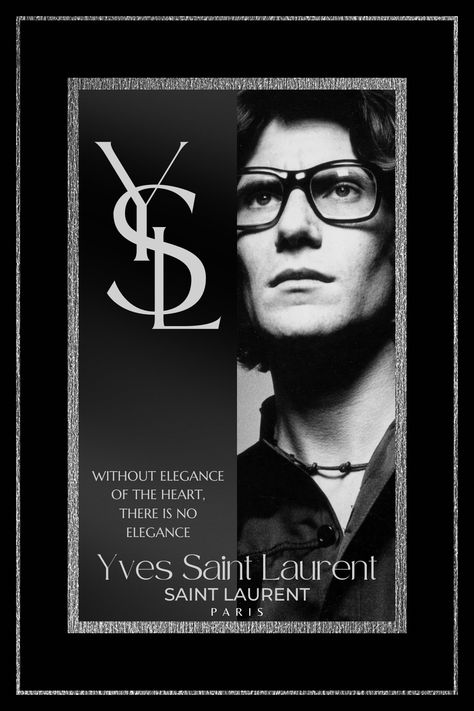 In 1983, Yves was honored by the Metropolitan Museum of Art with his own solo exhibition. He was the first living person to be given the honor. yves saint laurent/aesthetic/wallpaper/digital artwork design by PGupet Saint Laurent Aesthetic Wallpaper, Yves Saint Laurent Wallpaper, Ysl Ad, Yves Saint Laurent Aesthetic, Saint Laurent Aesthetic, School Works, Yves Saint Laurent Men, St Laurent, Solo Exhibition