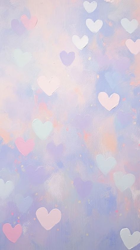 Pastel hearts backgrounds texture creativity. | free image by rawpixel.com / Tanat Chittirungsan Iphone Wallpaper Hearts, Backgrounds Texture, Wallpaper Hearts, Wallpaper Watercolor, Wallpaper Iphone Wallpaper, Nice Nails, Hearts Pattern, Heart Background, Purple Wallpaper Iphone