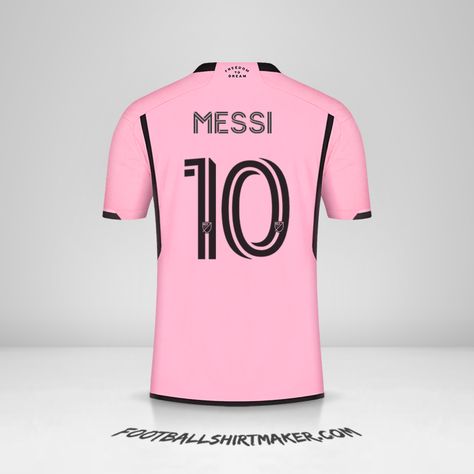 Inter Miami 2024/2025 shirt number 10 messi Messi At Inter Miami, Messi To Inter Miami, Intermiamicf Messi, Messi Tshirt Designs, Messi Inter Miami Jersey, Messi Shirt, Miami Shirt, Miami Football, Messi 10