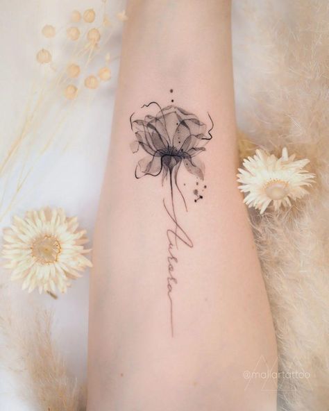 11 Memorial Tattoos For Your Mom | Ever Loved Mother Tattoos Memorial, Mother Of One Tattoo Ideas, My Mom Tattoo, Moms Signature Tattoo, Mother Memorial Tattoos Mom Flower, In Memory Of Mum Tattoo Ideas, Tattoo Ideas To Honor Mom, Tattoos Parents Tribute, Memorial Signature Tattoo