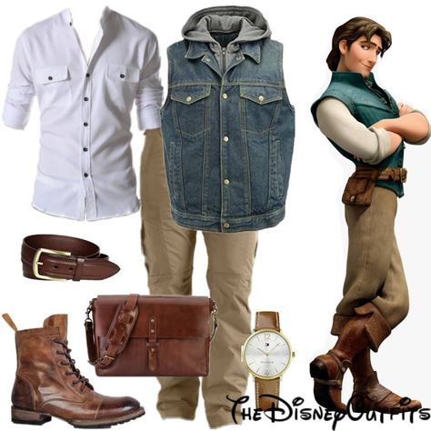 @thedisneyoutfits shared a photo on Instagram: “Flynn Rider {Men's Fashion} Inspired Outfit🐎 °•°•° My favorite Disney prince! This outfit was requested by @babypanda923” • Apr 15, 2020 at 12:38am UTC Disney Prince Outfits For Men, Disney Bounding Men, Disneybound Men, Disney Prince Costume, Disney Costumes For Men, Modern Disney Outfits, Male Disney Characters