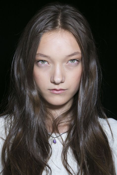 Yumi Lambert, Fashion Week Spring 2014, Paris Mode, Bcbg Max Azria, Flawless Face, Max Azria, Raf Simons, Just Girl Things, Brunettes