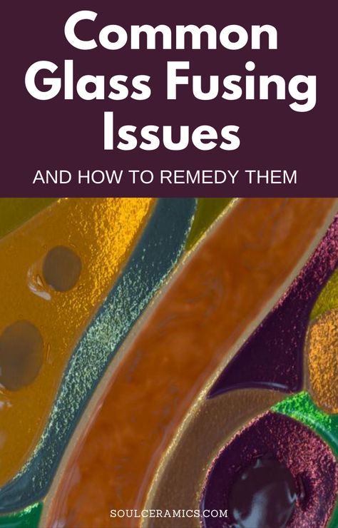 Heating glass in order to change its composition, to fuse it or to manipulate it to create a project of your choosing can be fraught with difficulties. When heated, glass is prone to many potential faults, particularly when heated to high temperatures within a kiln. In this article, we share a few common defects of glass and how to remedy them. #glassfusing #glassfiring Glass Fusion Ideas For Beginners, How To Fuse Glass At Home, Fusing Glass Ideas, Glasfusing Ideas, Kiln Glass Art, Fused Glass Jewelry Dichroic, Glass Art Techniques, Melting Glass, Fused Glass Dishes