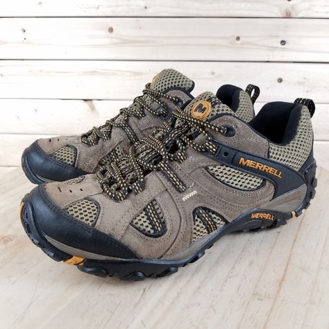 Merrell Yakota Performance Hiking Trail Outdoor Shoes J224346C Lace-up Size 7.5 Tech Bag, Merrell Shoes, Hiking Trail, Outdoor Shoes, Outdoor Outfit, Moda Fashion, Hiking Trails, Leather Shoes, Hiking Boots