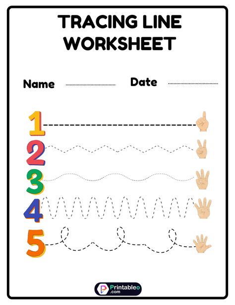 20+ Tracing Line Worksheet | Download FREE Printable PDFs Tracing Lines Worksheets, Pattern Worksheets For Kindergarten, Line Tracing Worksheets, Free Kindergarten Printables, Name Tracing Worksheets, Tracing Lines, Handwriting Practice Worksheets, Pattern Worksheet, Preschool Tracing