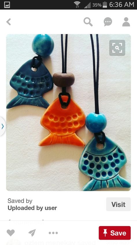 Ceramic Jewelry Fish, Clay Fish Pendant, Polymer Clay Fish, Ceramic Pendants, Clay Fish, Pottery Jewelry, Ceramic Jewellery, Fan Pulls, Fish Pendant