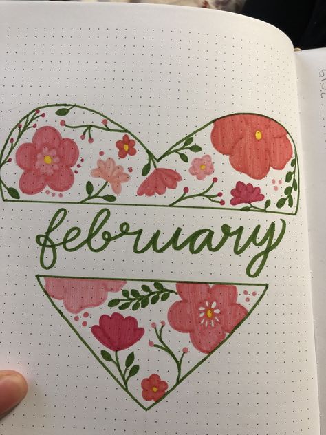 Bujo February, Calendar Doodles, Journal February, Bujo Themes, Bulletin Journal, Party Rules, Bullet Journal 2019, Bullet Journal Font, Journal Fonts