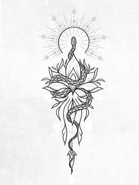 Est 2000 Tattoo Ideas, Fire Goddess Tattoo, Snake Mandala, Kundalini Tattoo, Wind Tattoo, Tattoos For Black Skin, Tattoo Cover-up, Spine Tattoos, Girly Tattoos